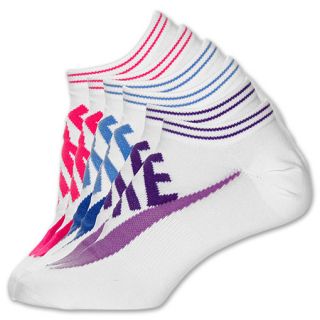 Womens Nike Classic No Show Socks 3 Pack White