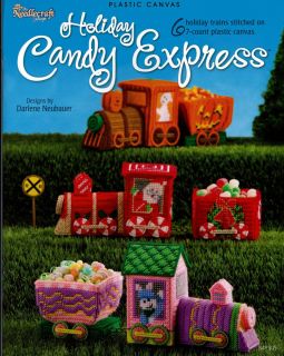 Holiday Candy Train Express Christmas Santa More Plastic Canvas