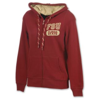 Florida State Seminoles NCAA Star Studded Womens Full Zip Hoodie