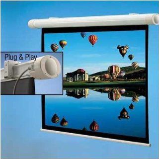  Salara Plug & Play Motorized Projection Screen   57 x 92 Electronics