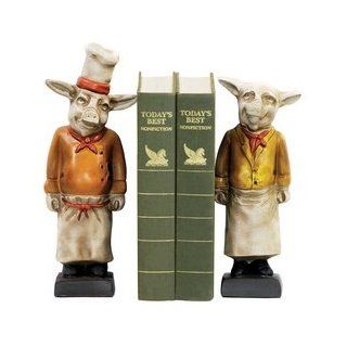 Sterling Industries 4 303300 Pair Chef Pig Bookends
