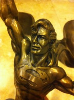 Superman Warner Brothers Bronze statue 17 150 RARE Holy Grail
