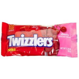 Twizzlers Nibs, Cherry, 2.25 Ounce Packets (Pack of 36) 