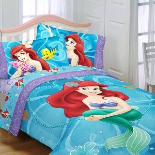 Disney Little Mermaid Twin Bubbles & Pearls Bedding Set