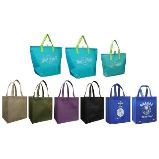 3 Insulated Aqua Color Tote Bags + Reusable Grocery Tote