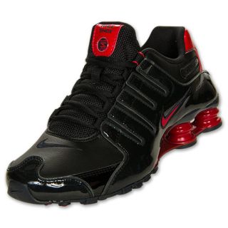 Mens Nike Shox NZ Running Shoes Black/Gym Red