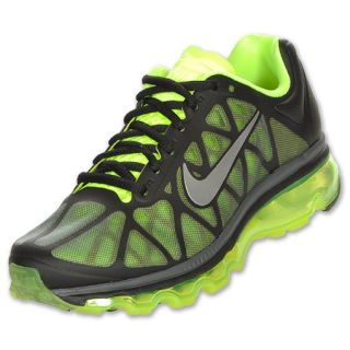 Nike Air Max 2011 Kids Running Shoes Black/Volt