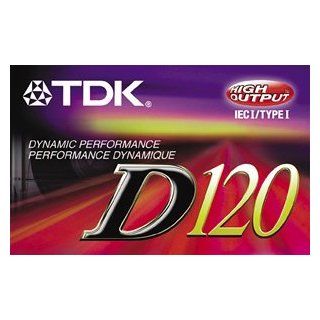 TDK D 120 Normal Bias Audio Cassette Tape Electronics