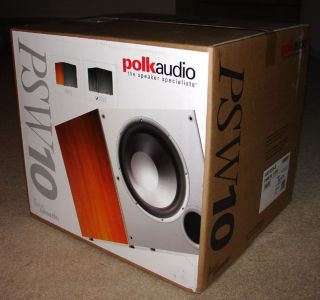 New Polk Audio PSW10 10 Powered Home Theater Subwoofer Black