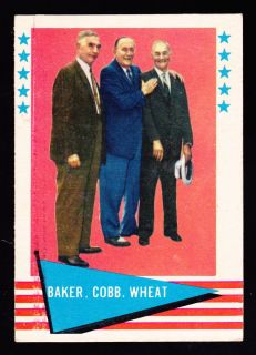 1961 Fleer 1 Home Run Baker Ty Cobb Zach Wheat