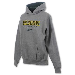 Oregon Ducks Stack NCAA Youth Hoodie Grey