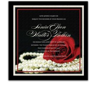 110 Square Wedding Invitations   Material Girl Office