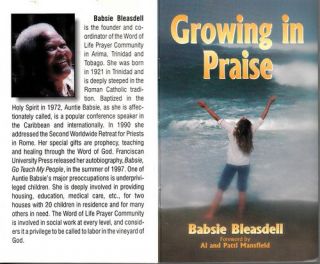 Growing in Praise Babsie Bleasdell Books