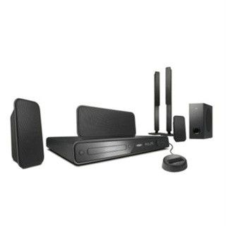 Philips HTS3566D Home Theater System Speakers and iPod Dock Only