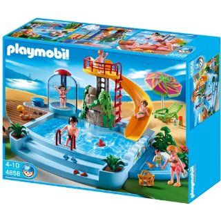 Playmobil 4858 Open Air Pool with Slide Toys & Games