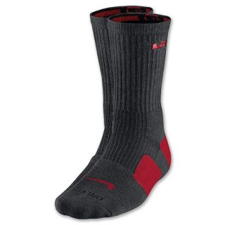 Nike Lebron Elite Mens Basketball Sock Black/Red
