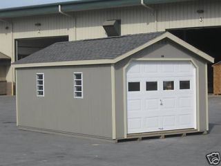 Amish 12x24 Wood Garage Storage Shed Structure New