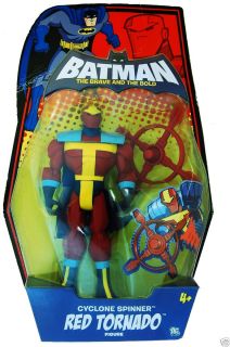 Batman The Brave and the Bold Red Tornado Cyclone Spinner action