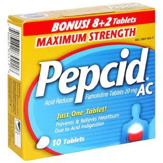 Pepcid AC, 10 Tablets 