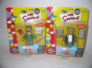  The Simpsons WOS Lot of 6 Figures Bart Homer Barney Ned Krusty