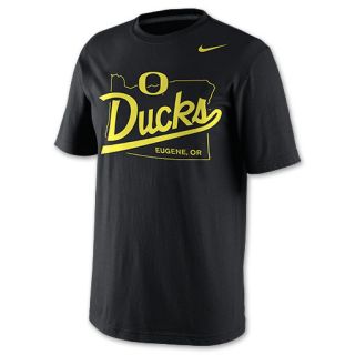 Mens Nike Oregon Ducks NCAA State T Shirt Black