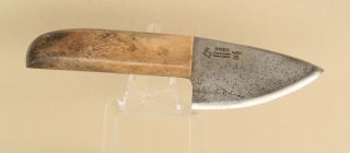   Knife Small crosscut saw steel blade Mermaid Bone handle knfrBMB 61