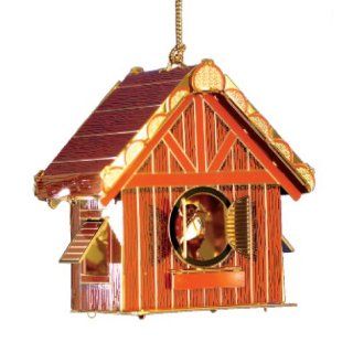 ChemArt Log Cabin Bird House Ornament