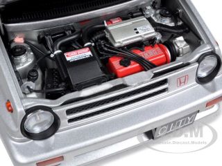 Honda City Turbo II Blue w Motocompo Bulldog Display Case 1 18 Autoart