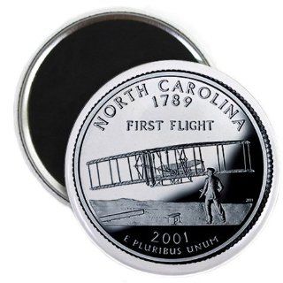 NORTH CAROLINA State Quarter Mint Image 2.25 inch Fridge
