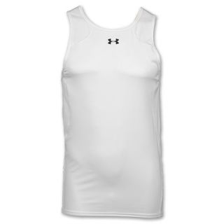 Under Armour Rib Fitted Mens Tank White