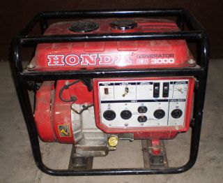 Honda Generator Commercial Grade Model E B 3000