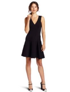 Robert Rodriguez Womens Seamed Fit and Flare Dress