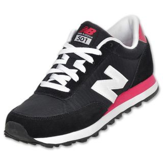 New Balance 501 Womens Casual Shoe Black/Pink
