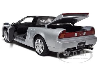 Brand new 118 scale diecast car model of 1990 Honda NSX Silver 20th