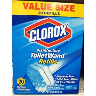 Clorox Disinfecting Toilet Wand Refills 20 Disposable