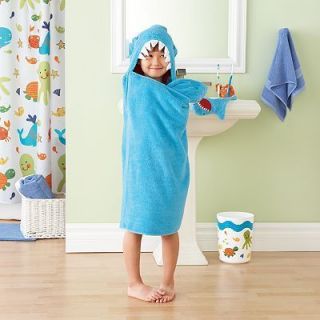 New Jumping Beans Shark Hooded Bath Towel