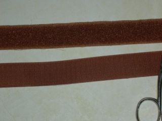 Hook and Loop Fastener 1 Brown Touch Tape by The Foot