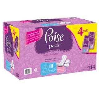 Poise Pads Ultimate Coverage 144 Count