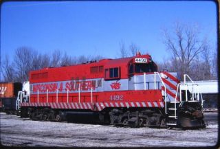 Railroad Slide Wisconsin Southern Wsor 4492 Horicon Wi 1989