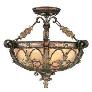 Livex Lighting 8843 64 Palacial Bronze with Gilded Accents Pamplona 3