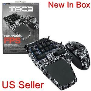 Hori TAC3 Keyboard Mouse for Modern Warfare 3 Battlefield 3 FPS PS3