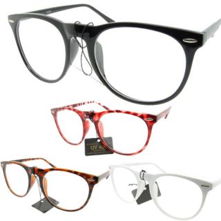 Nerdy Horn Rimmed Clear Lens Fashion Glasses