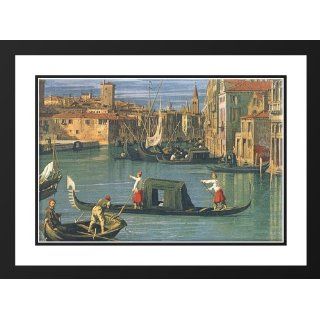 Canaletto 38x28 Framed and Double Matted The Grand Canal
