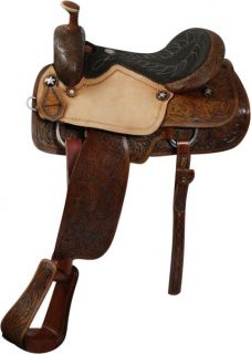  Roper Style Pleasure / Trail Saddle by Double T NEW Horse Tack NICE
