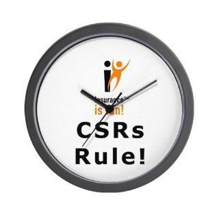  Insurance is fun CSRs Rule Wall Clock by  Home