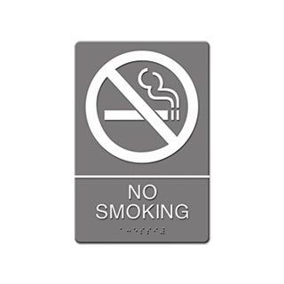 Headline® Sign USS 4813 ADA SIGN, NO SMOKING SYMBOL W