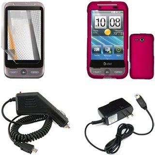 iNcido Brand HTC Freestyle F8181 Combo Rubber Rose Pink