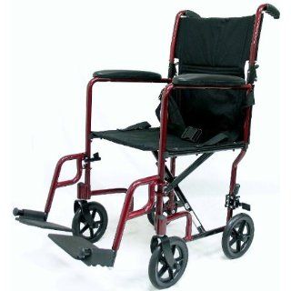Karman Healthcare LT 2019 BD Transport Wheelchair Burgundy