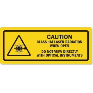 CLASS 1M LASER RADIATION WHEN OPEN DO NOT VIEW DIRECTLY