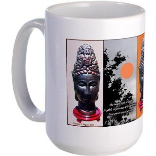 Buddha Two Brains Large Mug by 